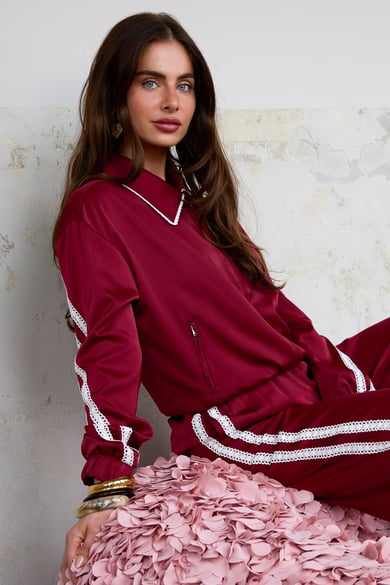 Satin Look Sporty Jacket h5 Picture5